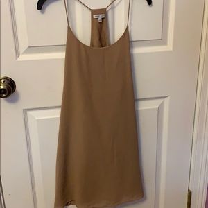 naked zebra brown mini dress